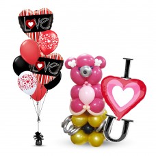 Valentine Balloon Stand Set 3