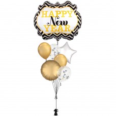 New Year Holographic Marque Balloon