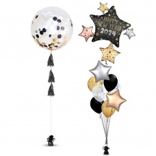 New Year Cluster Satin Balloon