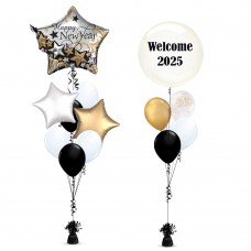 New Year Cluster Star with Bubble Balloon