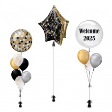 New Year Disco with Bubble and Star Balloon 