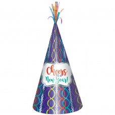  NEW YEAR  JEWEL TONE CONE HAT - Blue