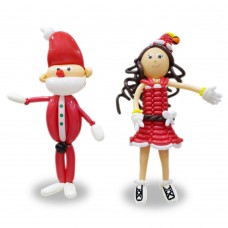 Boy & Girl Santa